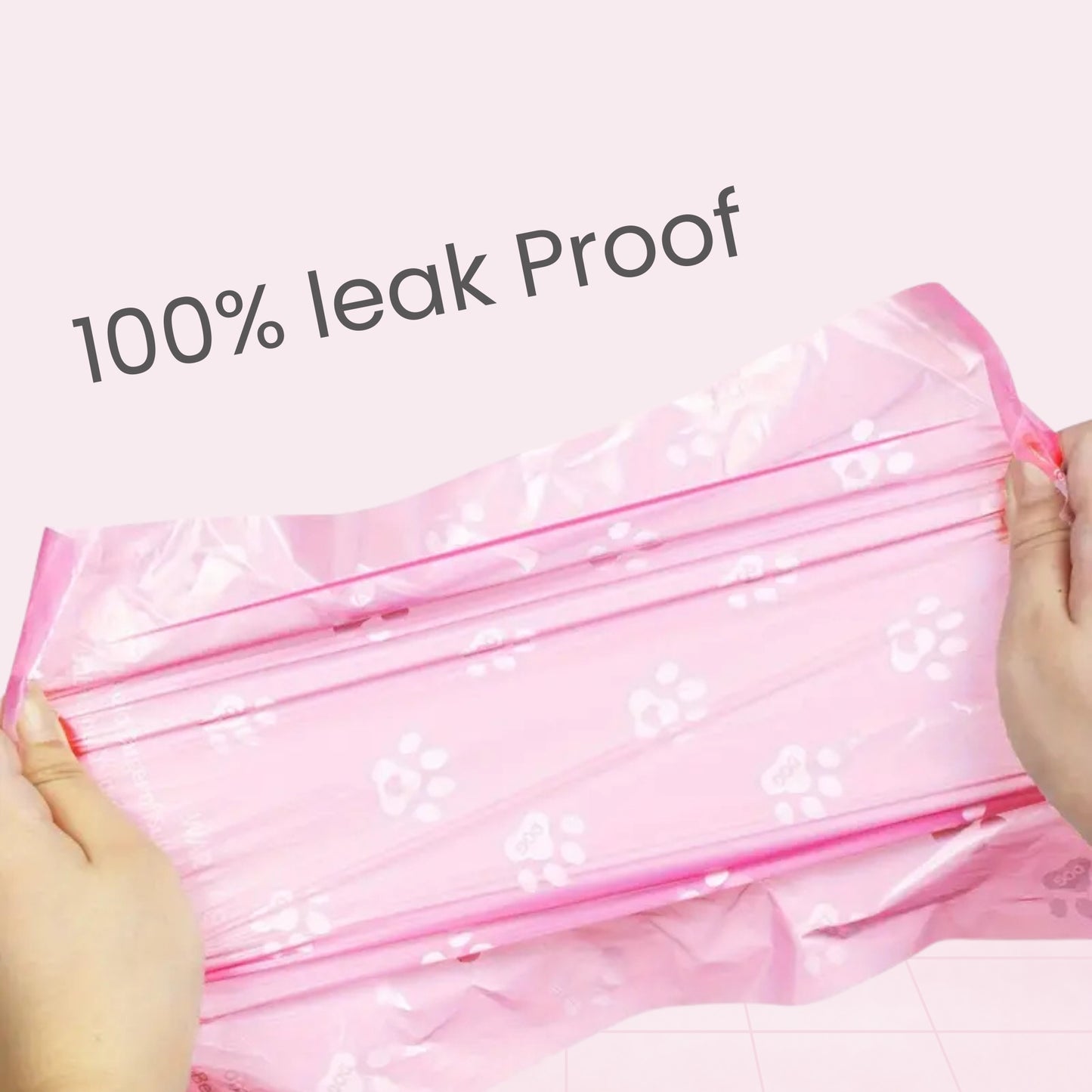 Thick & Durable Pet Poop Bags with Pink Bows β Leakproof, Eco-Friendly Dog & Cat Waste Bags for Walks