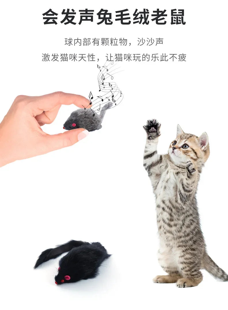 False Mouse Kitten Playing Toys 1pc